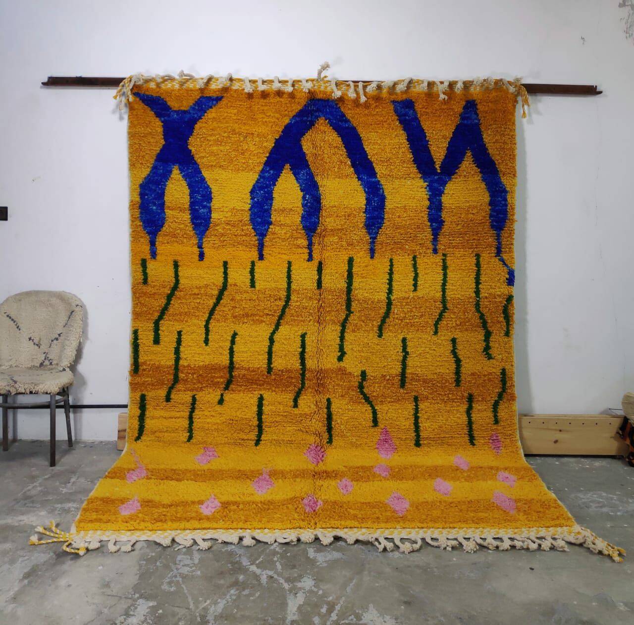 Handmade Berber wool rug 300X200 cm