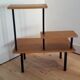 Oak and metal shelf
