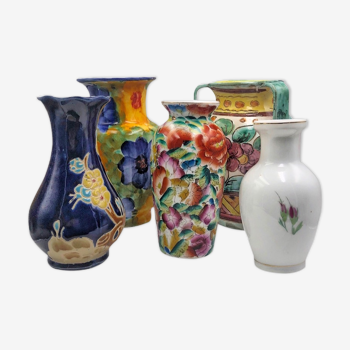 Flowery vintage vases