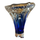 Two-tone glass paste vase from the 70s