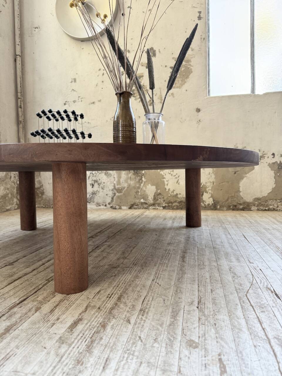 50s round tripod coffee table