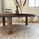 Table basse ronde tripode années 50