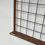 Iron and wood wall coat holders, 1960