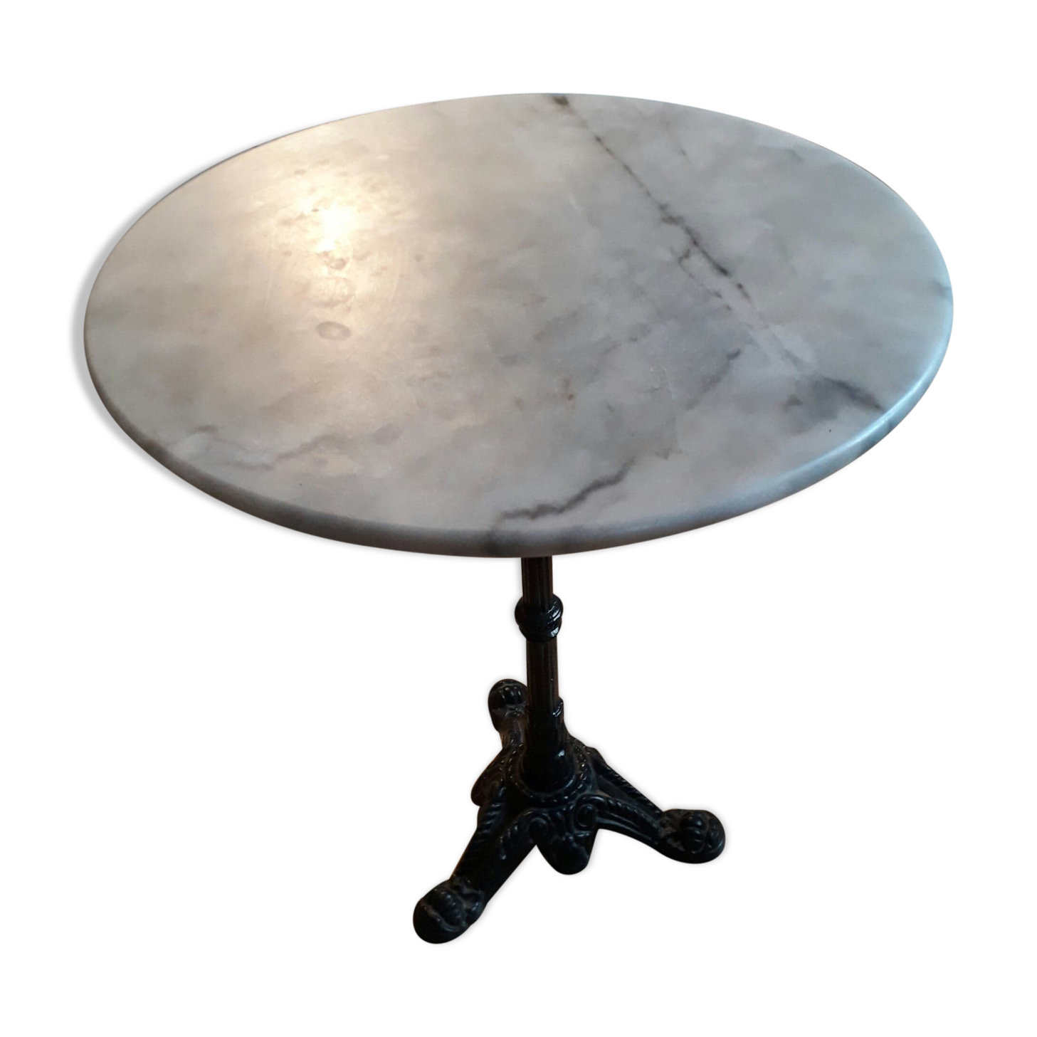 Table ronde de bistrot en marbre Selency