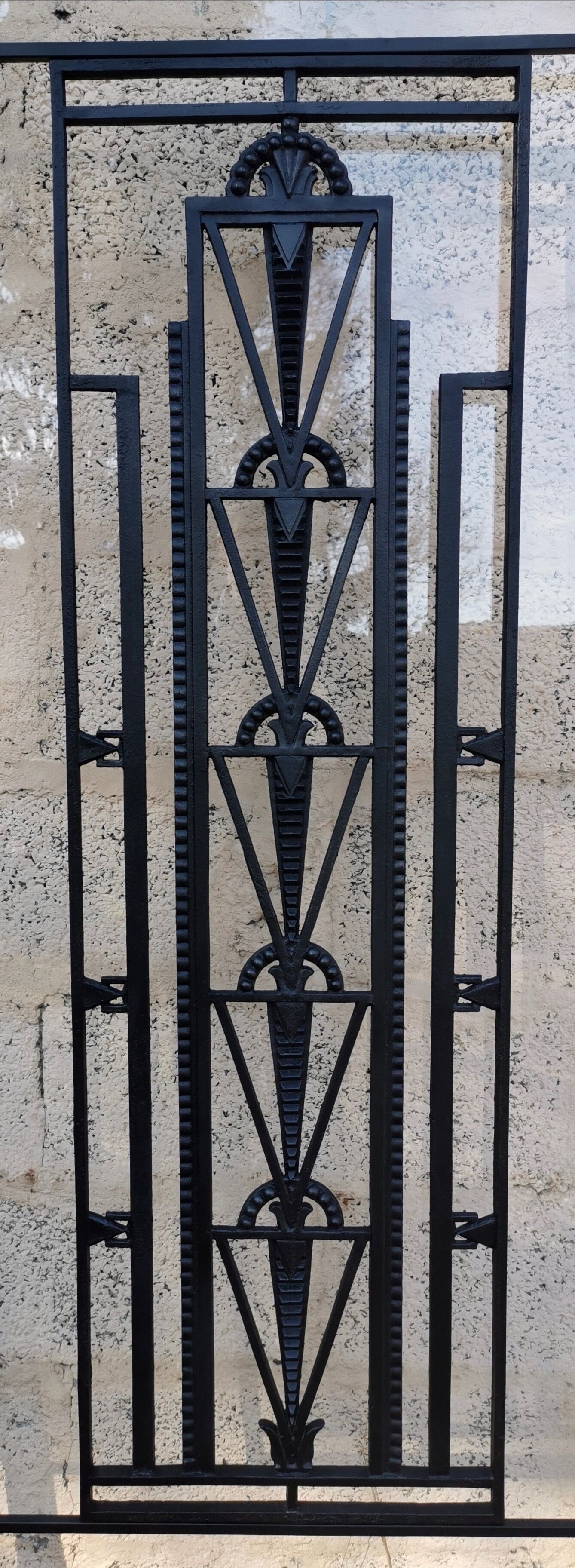 Glass door raw steel