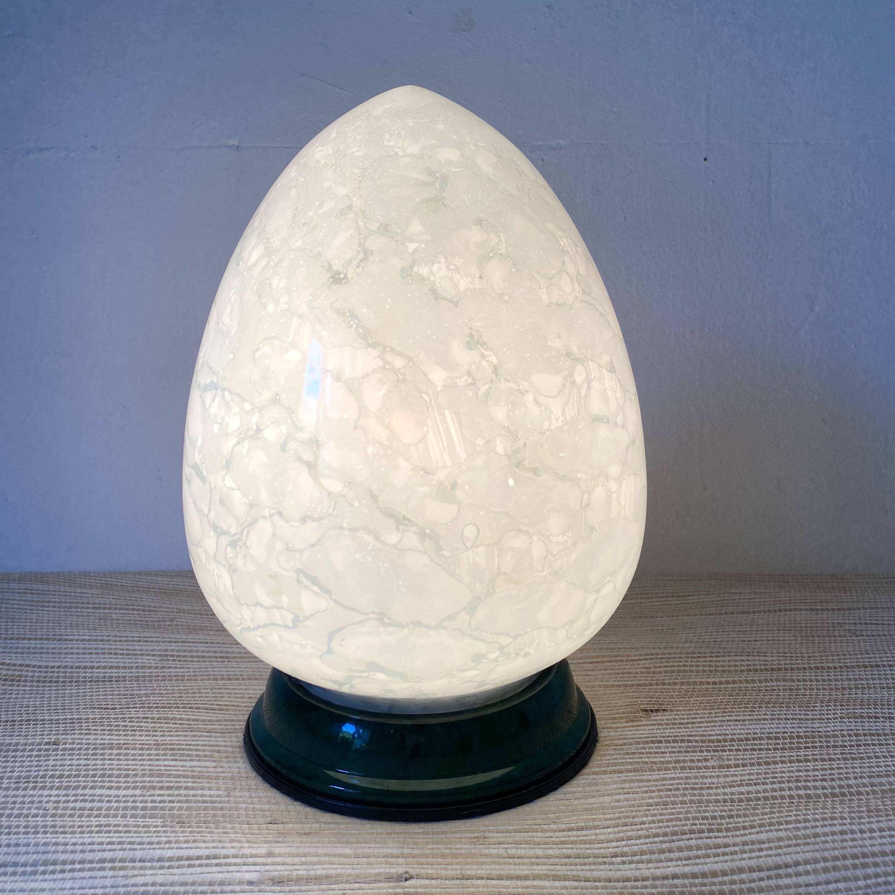 Marbled egg lamp from the 80s