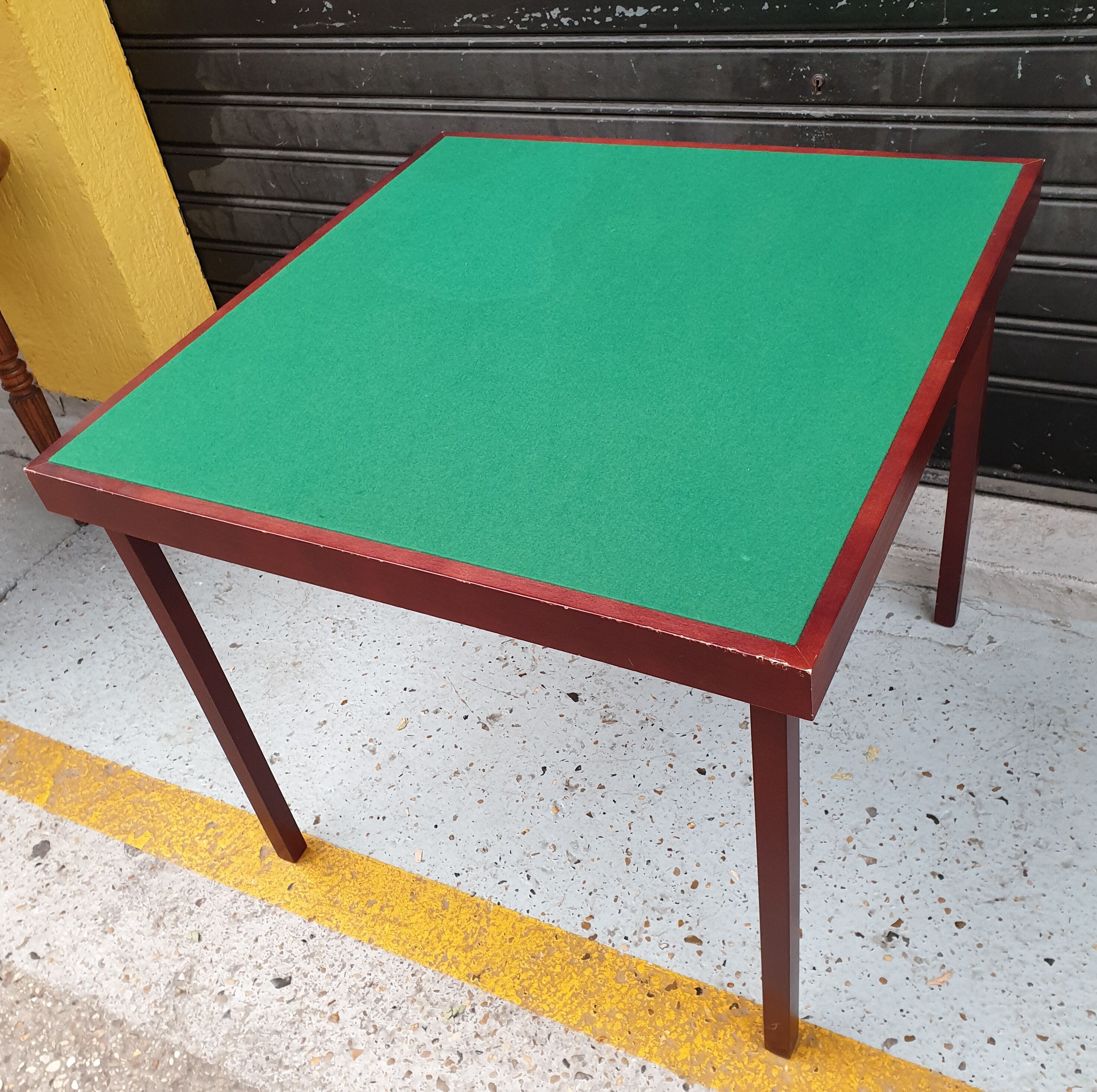 Table de bridge vintage pliante