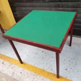 Folding vintage bridge table