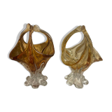 Lot 2 Coupes verre murano vintage