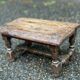 Jacobean stool or High Renaissance in solid oak from the 17th century