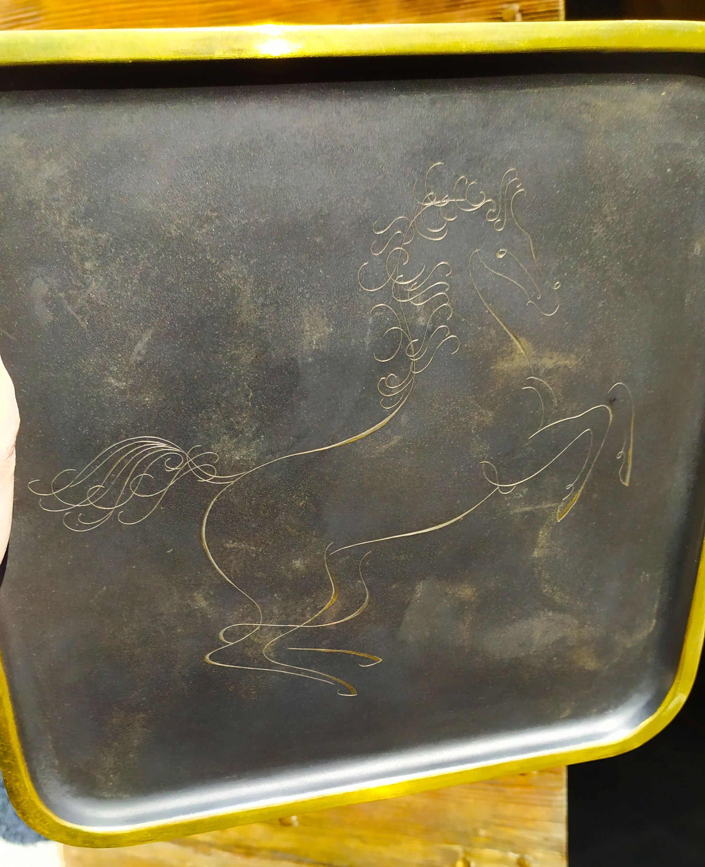 Brass Tray by Karl Hagenauer, 1930s