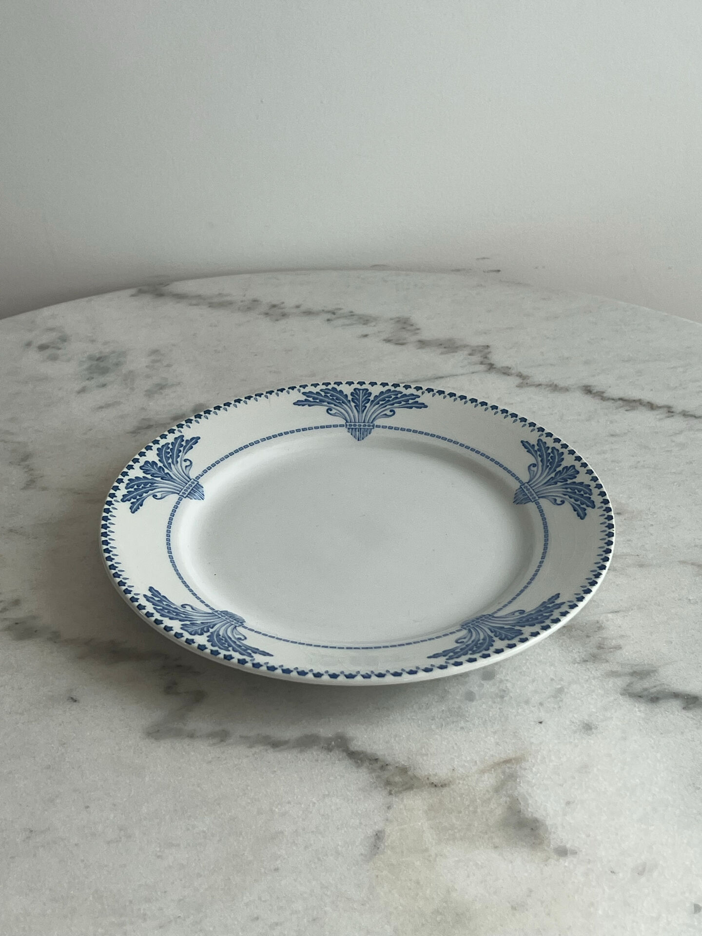 Set of 22 dessert plates Windsor Service Creil and Montereau