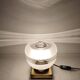 Lampe de table métallique. Espagne, années 1960.