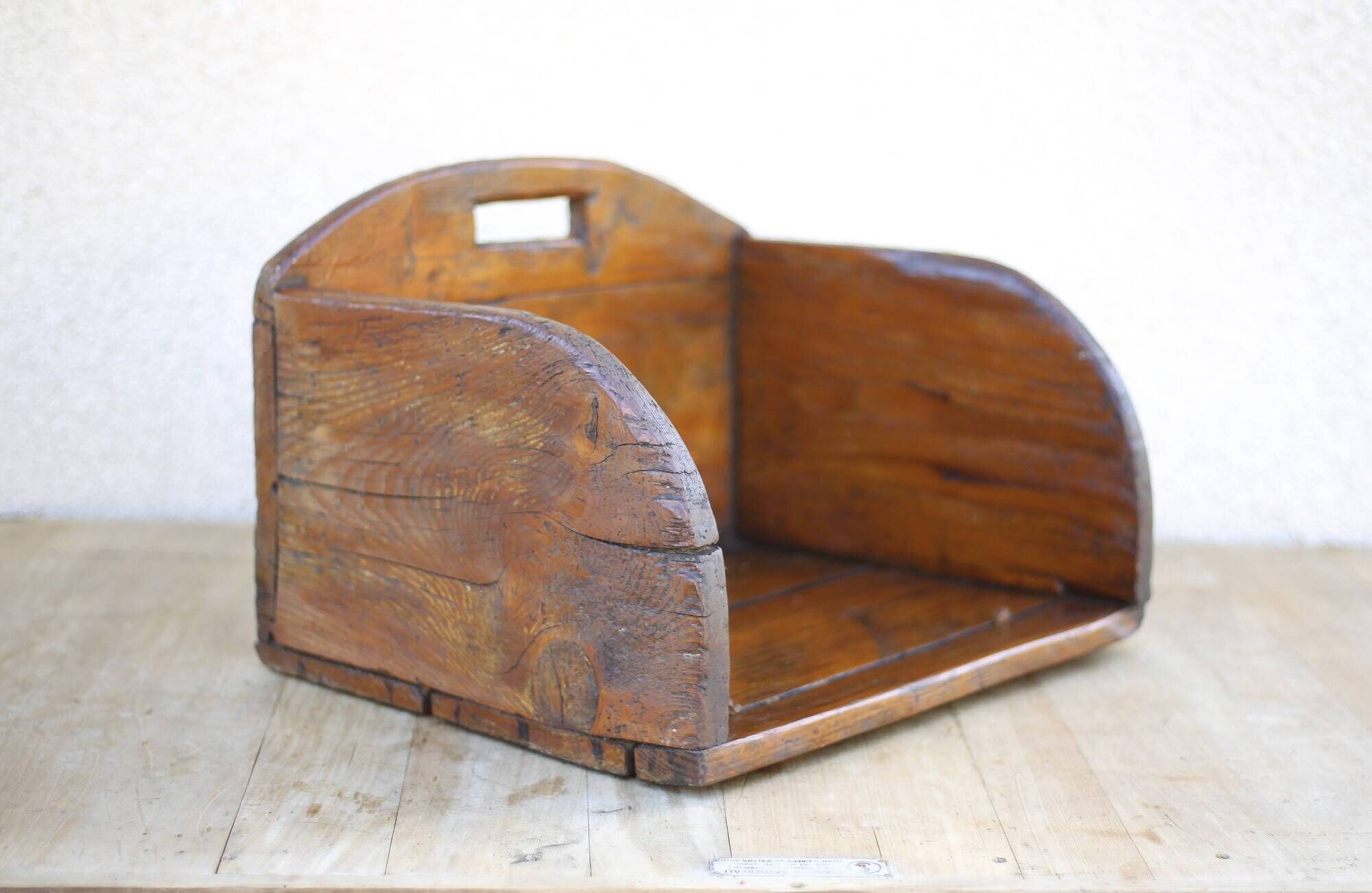 Wooden shelf, washerwoman's box, trade furniture, folk art