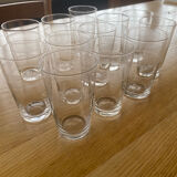 Lot de 6verres anciens à limonade art déco