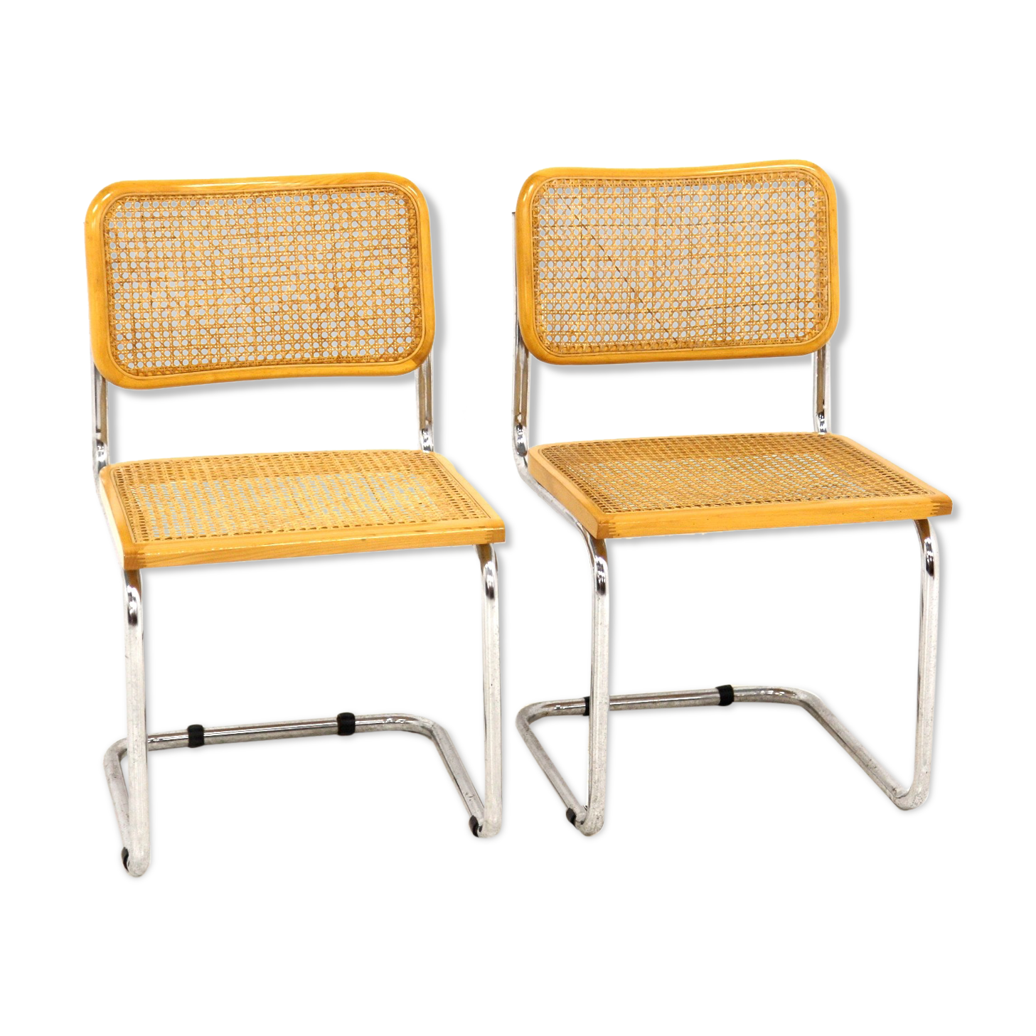 Set de 2 chaises "B32", Marcel Breuer, Italie, 1990