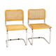 Set de 2 chaises "B32", Marcel Breuer, Italie, 1990