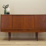 Teak highboard, Danish design, 1960s, manufactured in Denmark