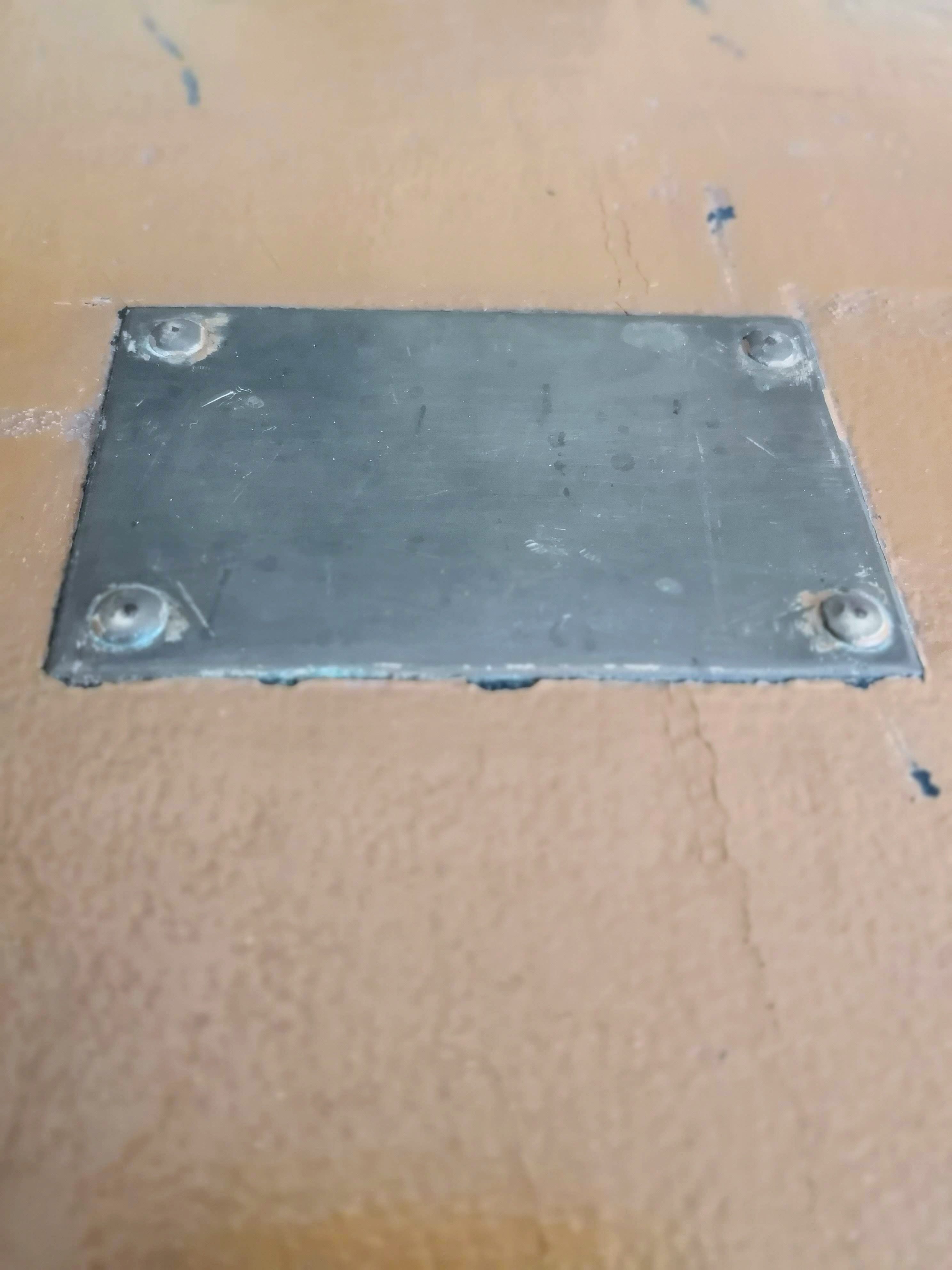 Rectangular old suitcase