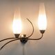 Pair of double brass wall lights from the 50s/60s