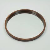 Large danish modern wall mirror with rosewood frame 1960s