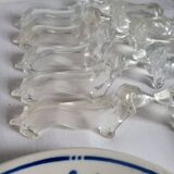 12 Dachshund knife holders in Plexiglass