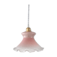 Pink opaline hanging lamp