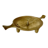 Solid brass candle holder, 1950