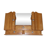 Extended stand cabinet storage cabinet wooden makeup with mirror