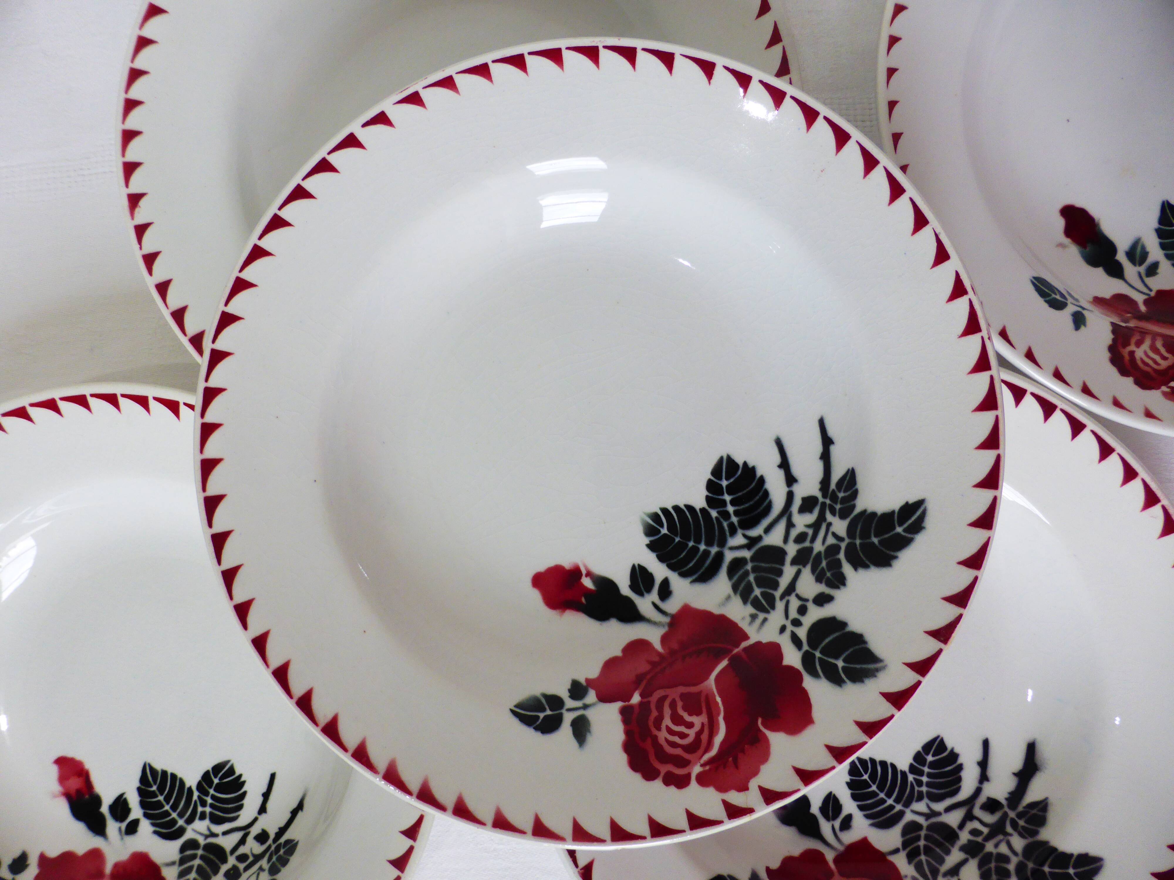 5 soup plates from St Amand Café Mars 210428