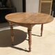 Former Round Table Louis Philippe Poirier solid wood and 2 extensions