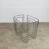 Porte revue en métal chromé par Willi Glaeser pour TMP années 80