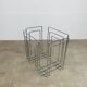 Chrome-plated metal magazine rack by Willi Glaeser for TMP, 1980s