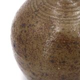 Lampe boule de potier en grès pyrité de Guy Baudat, années 70