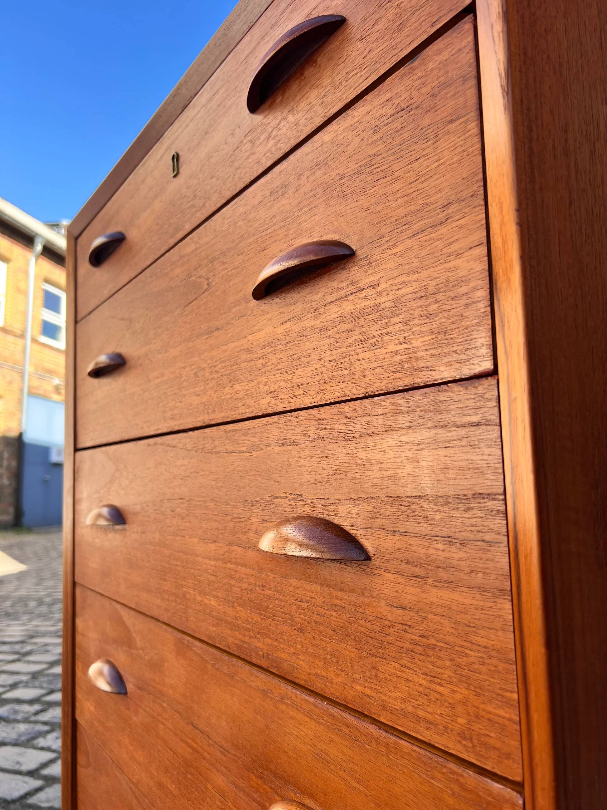 Teak Chest of Drawers from Denmark