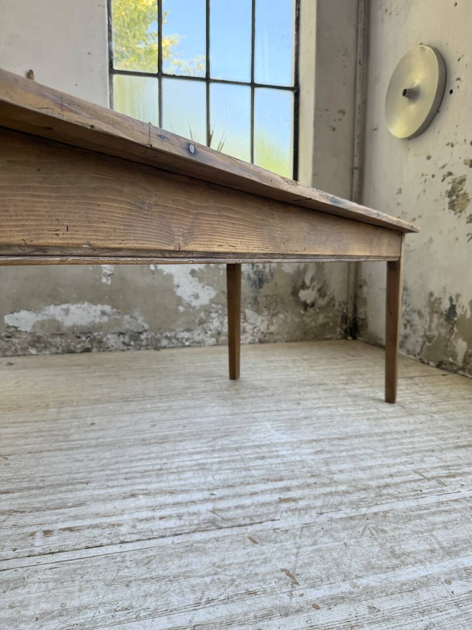 50s pine and oak farmhouse table 2.5m