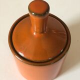 Orange ceramic pot Years 70