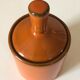 Orange ceramic pot Years 70