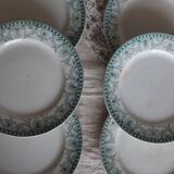 6 assiettes à dessert vintage - Terre de fer - Moulin des Loups - Modèle Wi