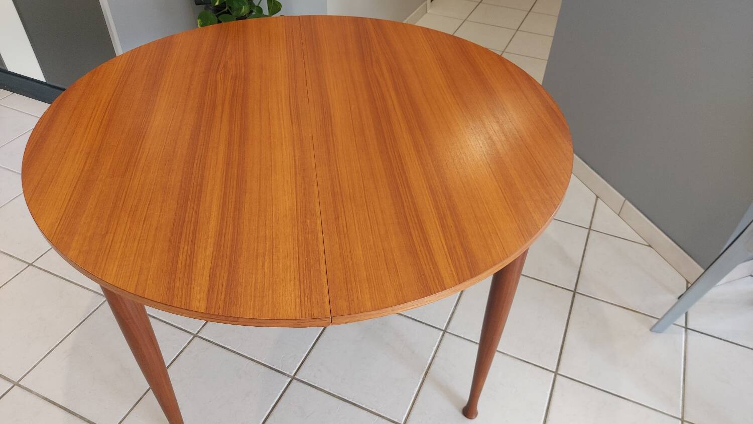 Scandinavian extendable table, vintage teak, 1970s