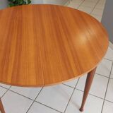 Scandinavian extendable table, vintage teak, 1970s
