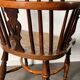 Ensemble de 3 chaises, fauteuils Windsor Low Back en orme, Angleterre, XIXe