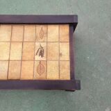Herbarium pattern ceramic coffee table