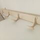 Vintage school coat rack from the 60s/70s
