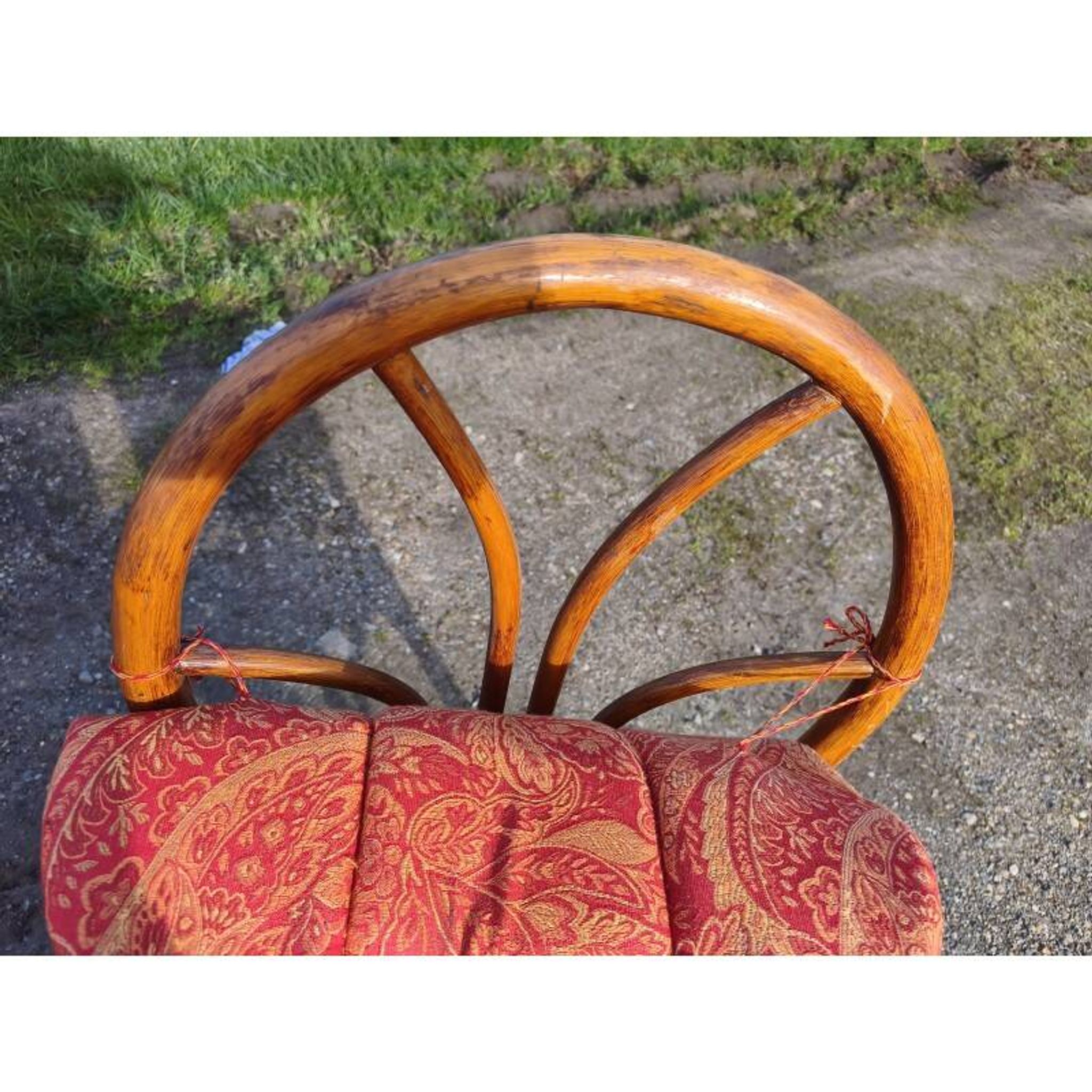 4 vintage rattan chairs