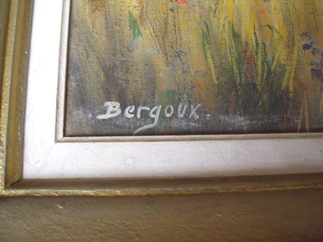 Peinture sur toile signé bergoux