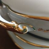 SFP service dish set - Limoges - White and golden