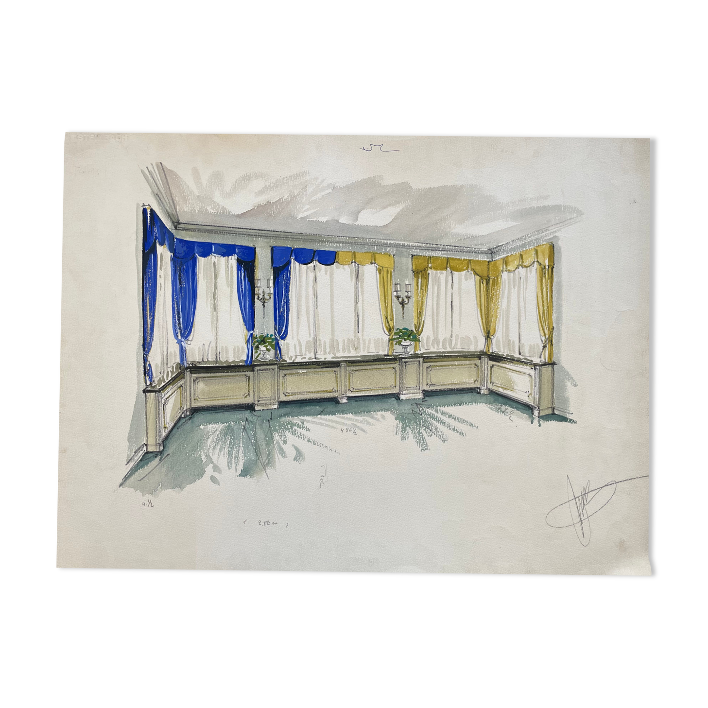 Painting decorative art interior architecture 30-50s