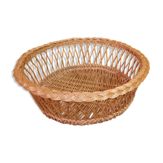 Large vintage wicker basket