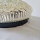 Molded glass ceiling lamp